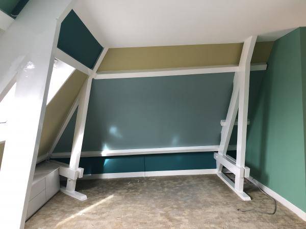 pose de peinture intérieure